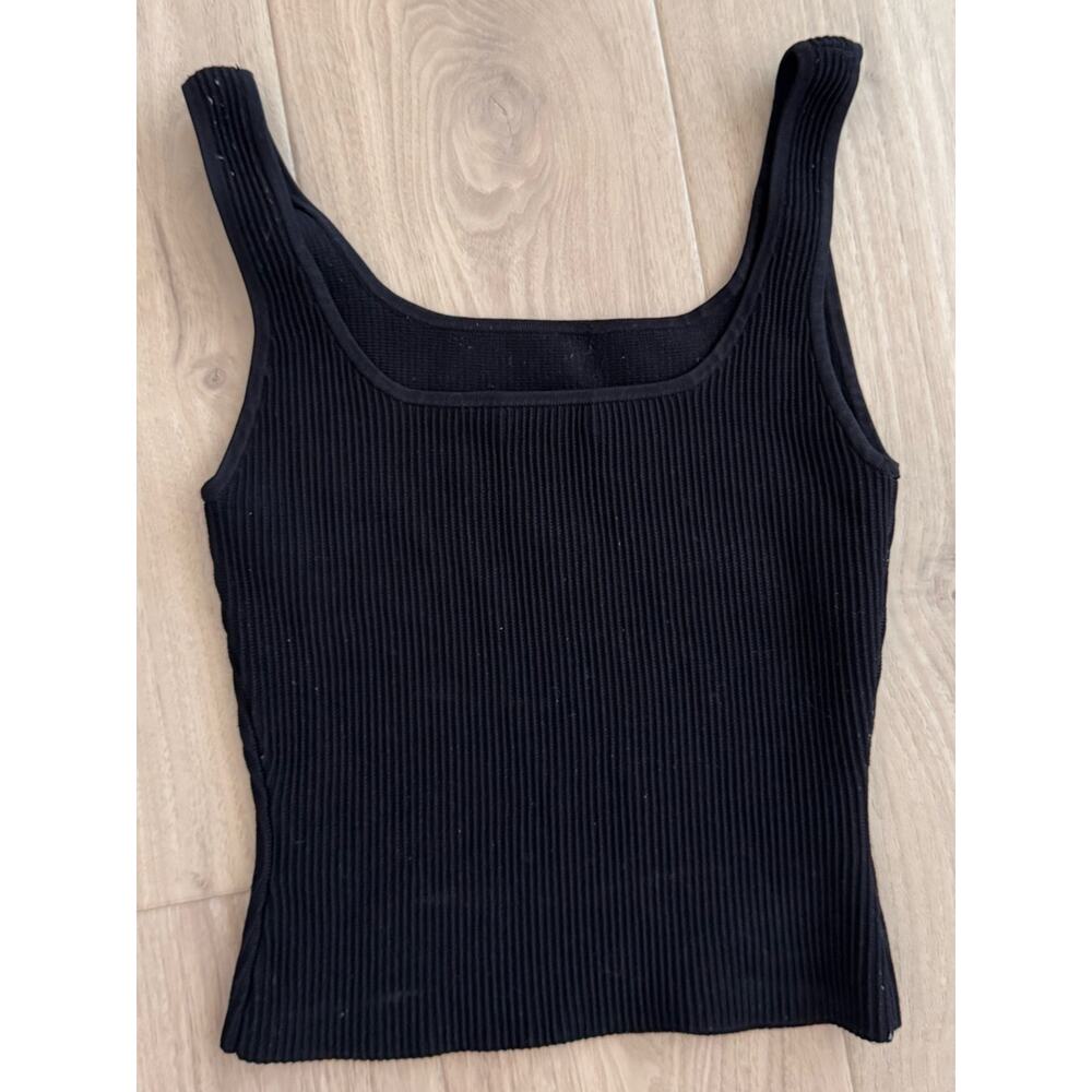 Babaton Black Ribbed Tank - Picture 2 of 4